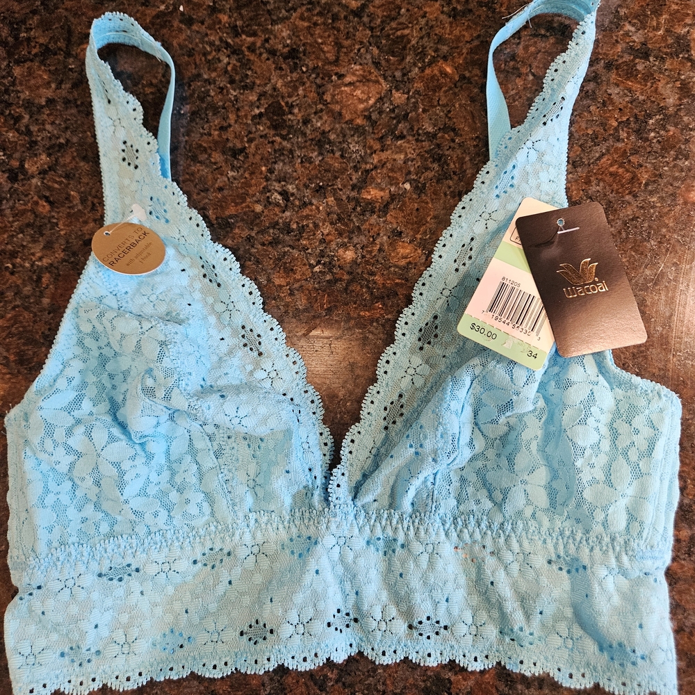 Wacoal Turquoise Lace Bralette